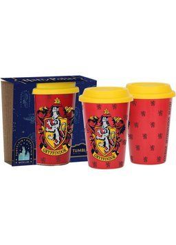 Стакан фарфоровый Warner Brothers Harry Potter Gryffindor с силиконовой крышкой красный 410 мл (76001746) 76001746 фото