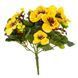 Анютины глазки Elisey 25 см искусственные желтые (106F/yellow) 106F/yellow фото 1
